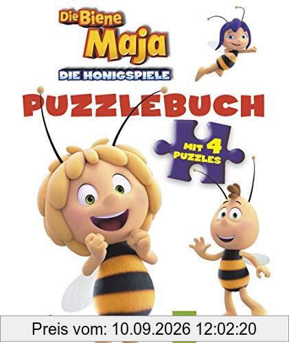 Biene Maja Die Honigspiele Puzzlebuch: Mit 4 Puzzles á 6 Teilen