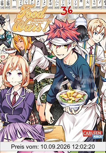Food Wars - Shokugeki No Soma 36: Heiße Koch-Action im Internat – Mit Rezepten zum Nachkochen