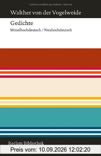 Gedichte: Eine Auswahl. Mittelhochdeutsch/Neuhochdeutsch
