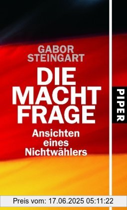 Binding : Gebundene Ausgabe, Label : Piper, Publisher : Piper, medium : Gebundene Ausgabe, numberOfPages : 224, publicationDate : 2009-03-01, authors : Gabor Steingart, languages : german, ISBN : 3492051510