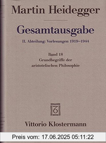 Binding : Gebundene Ausgabe, Label : Klostermann, Vittorio, Publisher : Klostermann, Vittorio, medium : Gebundene Ausgabe, numberOfPages : 418, publicationDate : 2002-12-31, authors : Martin Heidegger, publishers : Mark Michalski, languages : german, ISBN : 3465031628