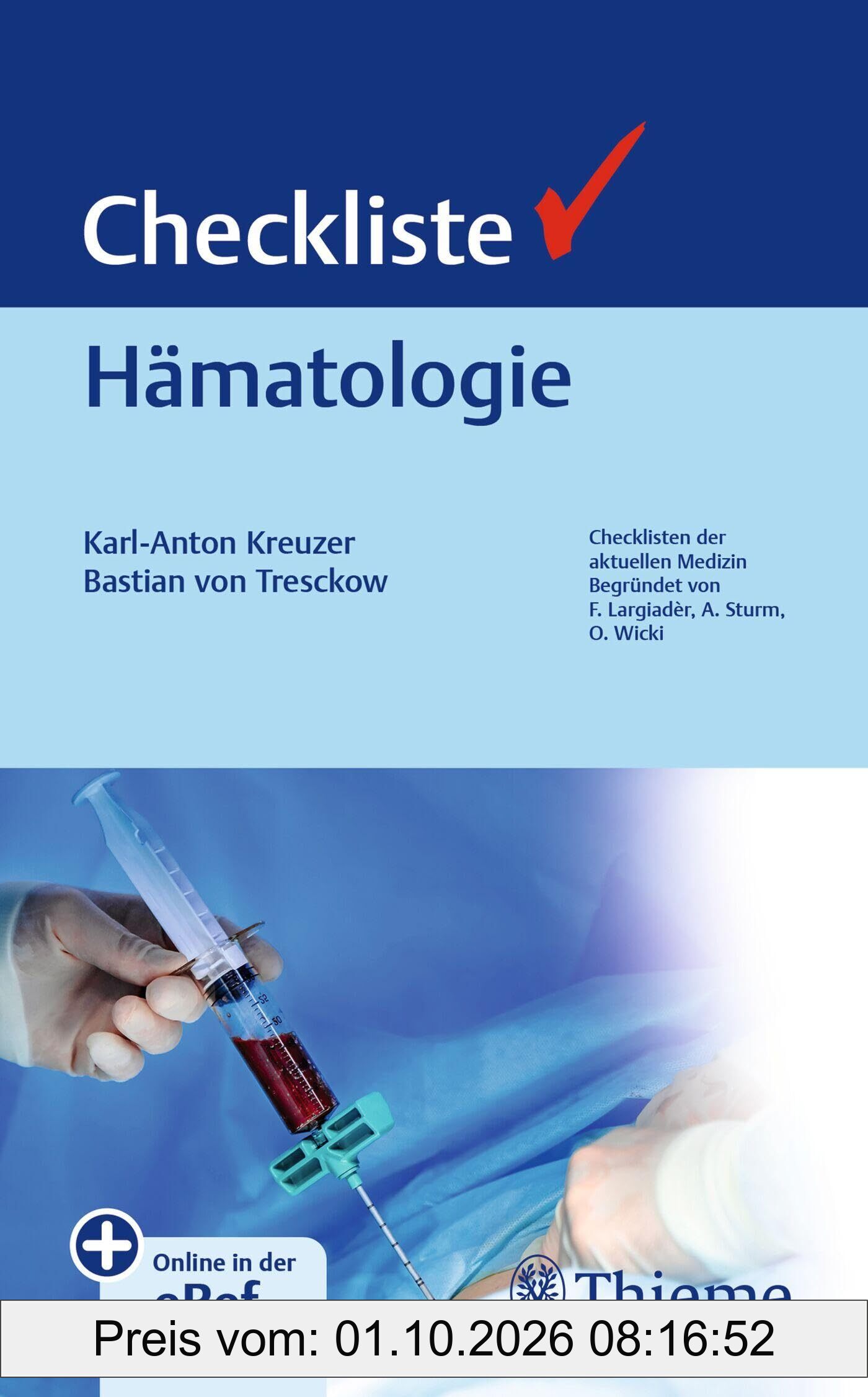 Checkliste Hämatologie (Checklisten Medizin)