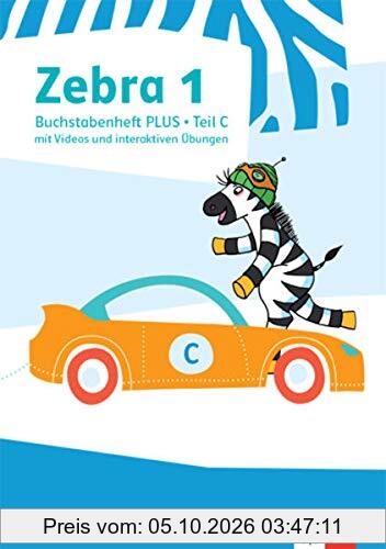 Zebra 1: Buchstabenheft PLUS mit Videos und interaktiven Übungen Klasse 1 (Zebra. Ausgabe ab 2018)