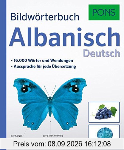 PONS Bildwörterbuch Albanisch: 16.000 Wörter und Wendungen. Aussprache für jede Übersetzung.