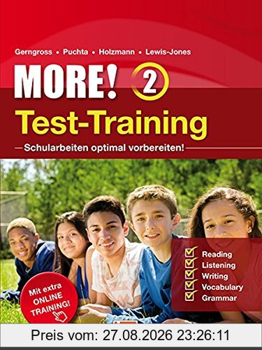 MORE! 2 Test-Training, mit App für Audios und Access Code für Online-Training (Helbling Languages)