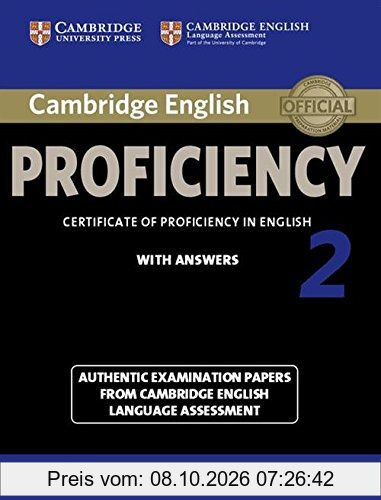 Cambridge English Proficiency 2 Student's Book with Answers: Authentic Examination Papers from Cambridge English Language Assessment (Cpe …