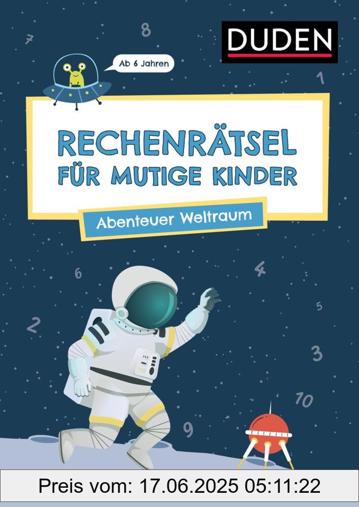 Brand : Bibliograph. Instit. GmbH, Binding : paperback, Edition : 1, Label : Rechenrätsel für mutige Kinder - Abenteuer Weltraum, medium : paperback, numberOfPages : 80, publicationDate : 2024-09-16, releaseDate : 2024-09-16, languages : german, ISBN : 3411780614