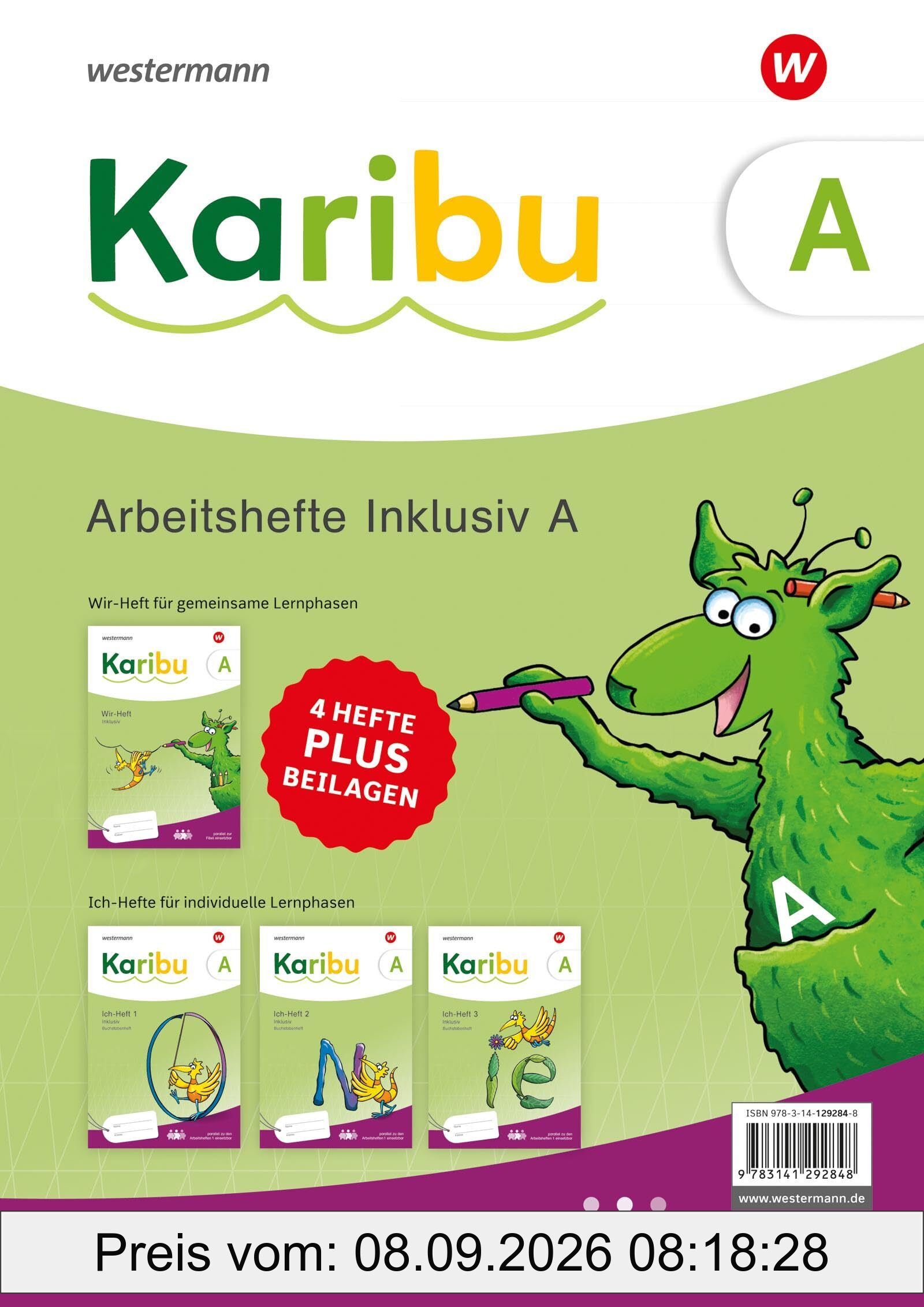 Karibu - Ausgabe 2024: Arbeitshefte Inklusion A 4 Hefte im Paket (Wir-Hefte und Ich-Hefte) plus Beilagen