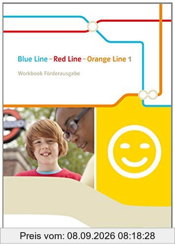 Blue Line - Red Line - Orange Line / Workbook Förderausgabe 5. Klasse: Begleitmaterial zu allen Klett Englischlerhwerken außer Green Line