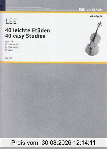40 Leichte Etueden Op 70. Violoncello