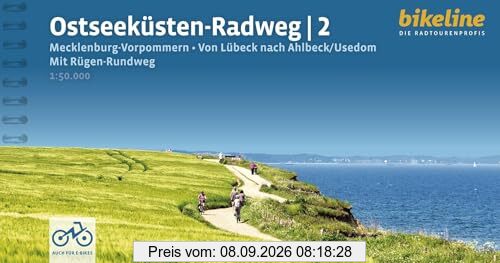 Ostseeküsten-Radweg / Ostseeküsten-Radweg 2: Mecklenburg-Vorpommern • Von Lübeck nach Ahlbeck/Usedom. Mit Rügen-Rundweg 698 km, GPS-Tracks Download, LiveUpdate