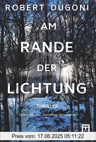Binding : Taschenbuch, Label : Edition M, Publisher : Edition M, medium : Taschenbuch, numberOfPages : 446, publicationDate : 2017-07-25, releaseDate : 2017-07-25, authors : Robert Dugoni, translators : Dorothee Danzmann, languages : german, ISBN : 1542047331