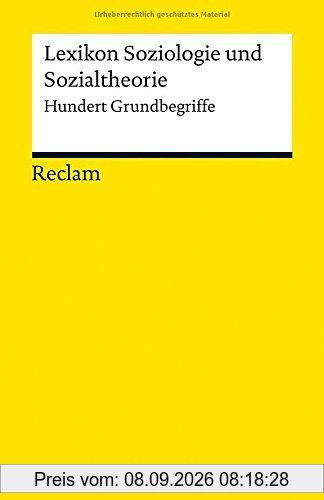 Lexikon Soziologie und Sozialtheorie: Hundert Grundbegriffe