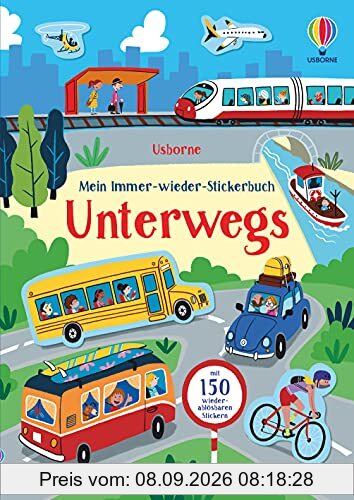 Mein Immer-wieder-Stickerbuch: Unterwegs