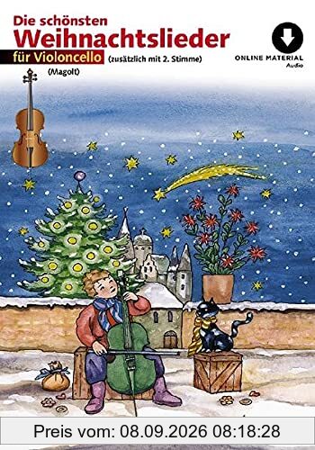 Die schönsten Weihnachtslieder: sehr leicht bearbeitet. 1-2 Violoncelli.