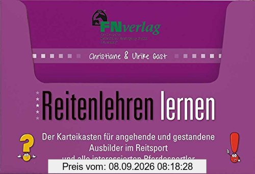 Karteikasten Reitenlehren Lernen: Vielfältige Ideenbörse für den praktischen und theoretischen Reitunterricht