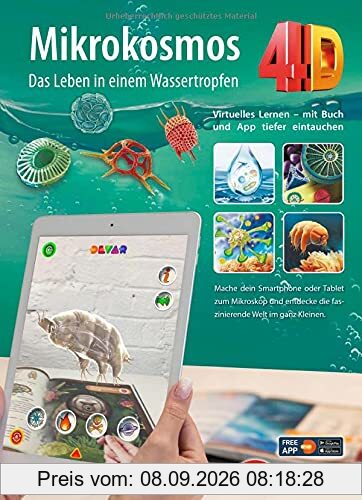 Mikrokosmos 4D - Bakterien - Natur - Das Leben in einem Wassertropfen mit APP entdecke die Welt im ganz Kleinen