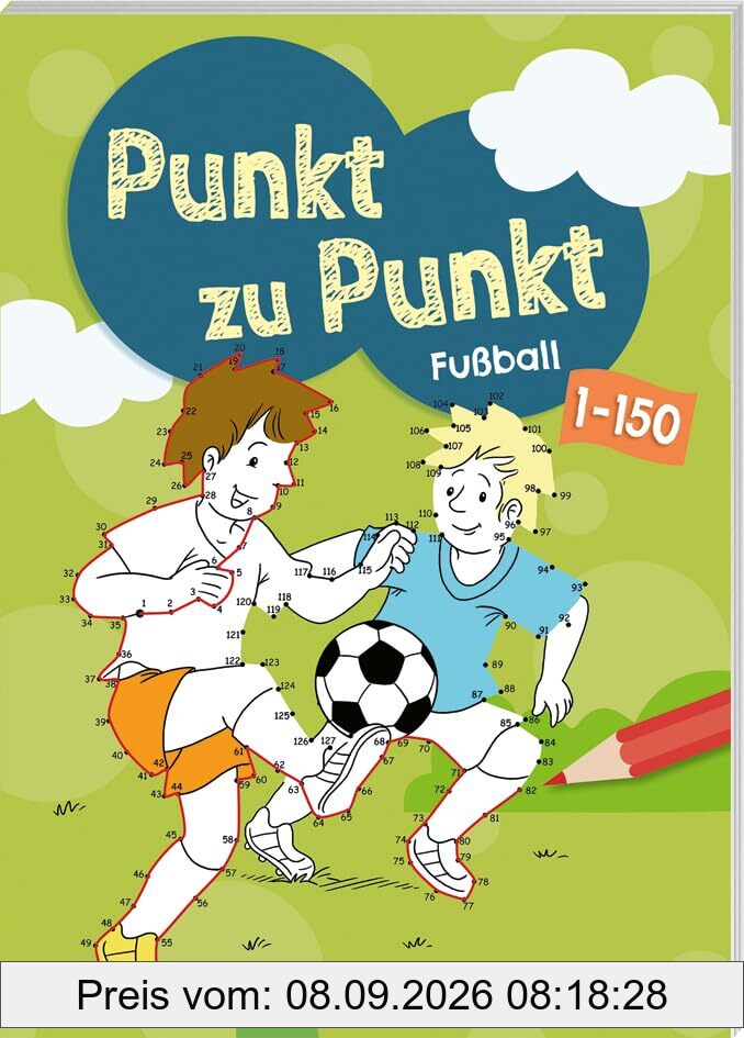 Punkt zu Punkt. Fußball. 1 bis 150: Punkte verbinden von 1 bis 150 (Von Punkt zu Punkt)