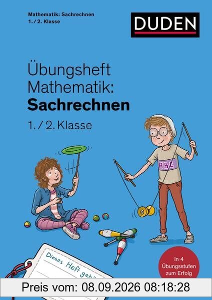 Übungsheft Mathematik - Sachrechnen 1./2. Klasse: Mit Stickern und Lernerfolgskarten (Übungshefte Grundschule Mathematik)