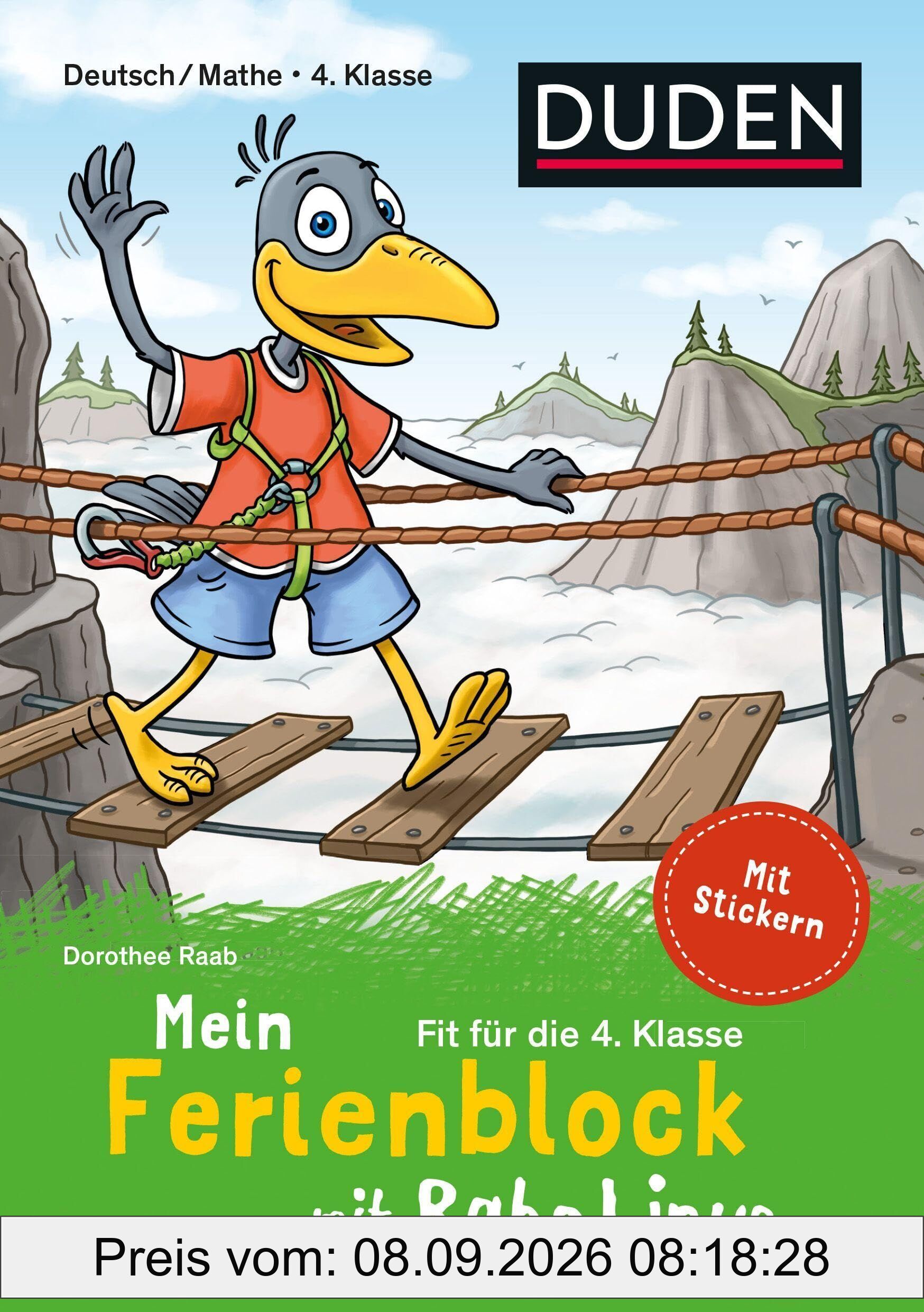 Mein Ferienblock mit Rabe Linus - Fit für die 4. Klasse
