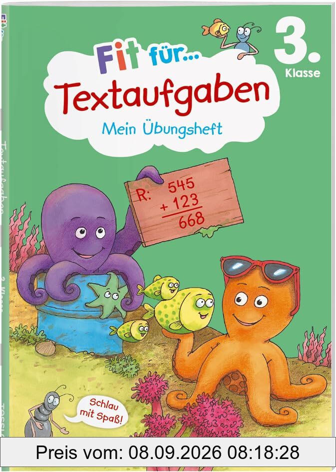 Fit für Textaufgaben 3. Klasse. Mein Übungsheft: Textaufgaben sicher lösen (Fit für die Schule Mein Übungsheft)