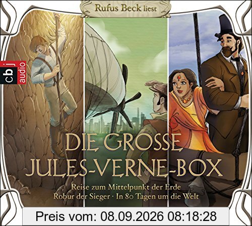 Die große Jules-Verne-Box: Robur der Sieger, Reise zum Mittelpunkt der Erde, In 80 Tagen um die Welt