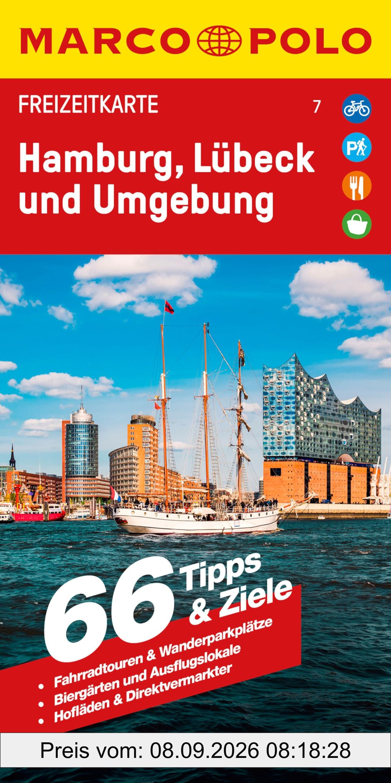 MARCO POLO Freizeitkarte 7 Hamburg, Lübeck und Umgebung 1:100.000