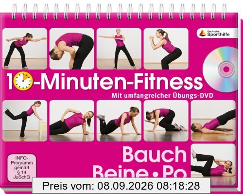 10-Minuten-Fitness Bauch, Beine Po: Mit umfangreicher Übungs-DVD