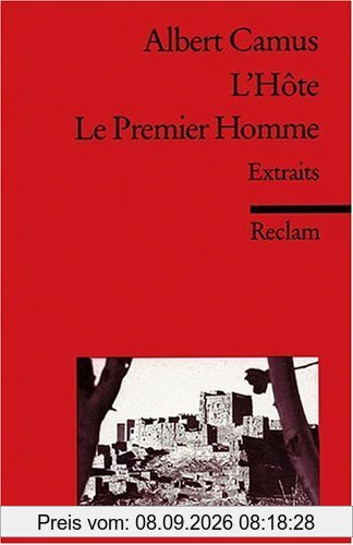 L'Hôte. Le Premier Homme: (Fremdsprachentexte)