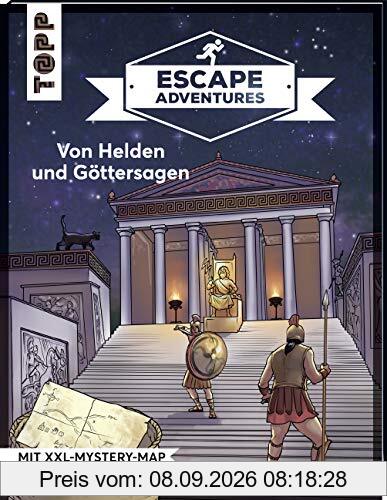 Escape Adventures – Von Helden und Göttersagen: Das ultimative Escape-Room-Erlebnis jetzt auch als Buch! Mit XXL-Mystery-Map für 1-4 Spieler. 90 Minuten Spielzeit