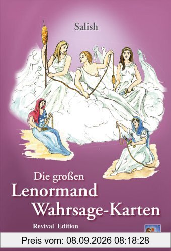 Die großen Lenormand Wahrsage-Karten. Das komplette Wahrsage - Set nach Mademoiselle Lenormand. 54 Karten