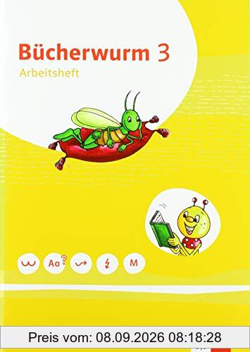 Bücherwurm Sprachbuch 3: Arbeitsheft zum Sprachbuch Klasse 3 (Bücherwurm. Ausgabe für Berlin, Brandenburg, Mecklenburg-Vorpommern, Sachsen, Sachsen-Anhalt, Thüringen ab 2019)