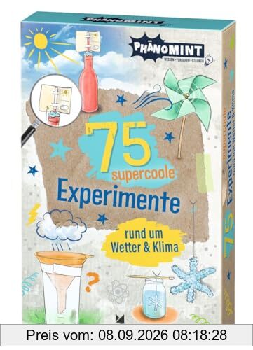 moses. PhänoMINT 75 supercoole Experimente rund um Wetter & Klima, Wetterphänomene verstehen, naturwissenschaftliche Themen leicht erklärt, Kartenset zum Experimentieren für Kinder ab 8 Jahren
