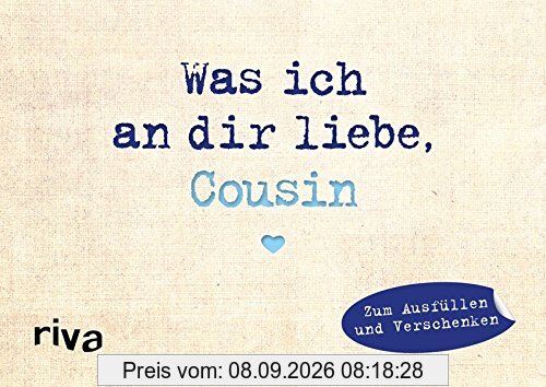 Was ich an dir liebe, Cousin – Miniversion: Zum Ausfüllen und Verschenken