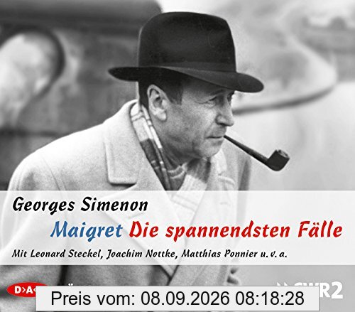 Maigret - Die spannendsten Fälle: Hörspiele mit Leonard Steckel, Joachim Nottke, Matthias Ponnier u.v.a. (5 CDs)