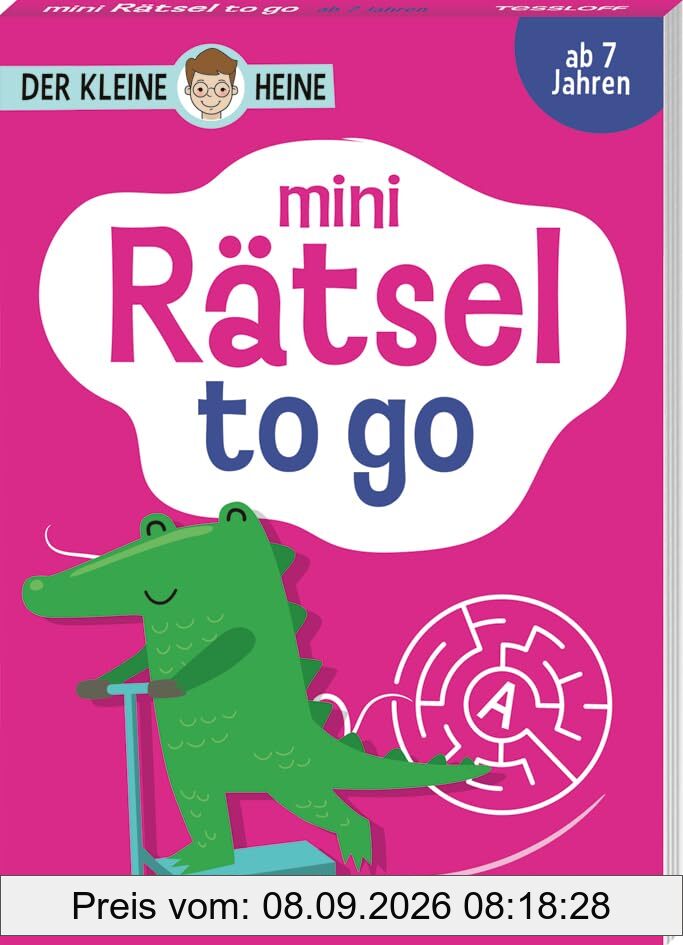 Der kleine Heine. Mini Rätsel to go. Ab 7 Jahren: 40 bunte Rätsel für unterwegs