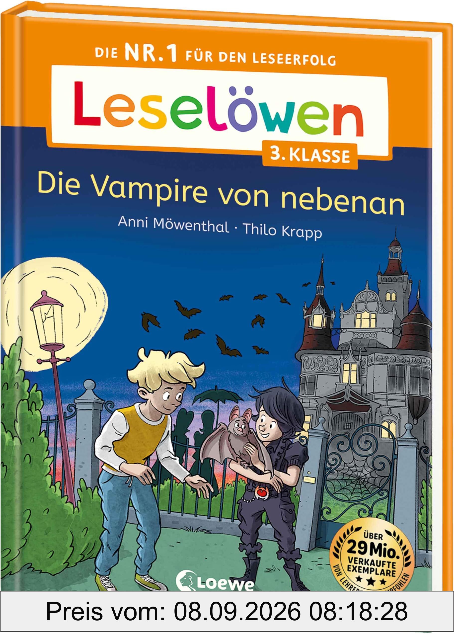 Leselöwen 3. Klasse - Die Vampire von nebenan: Die Nr. 1 für den Leseerfolg - Mit Leselernschrift ABeZeh - Lesespaß für Kinder ab 8 Jahren