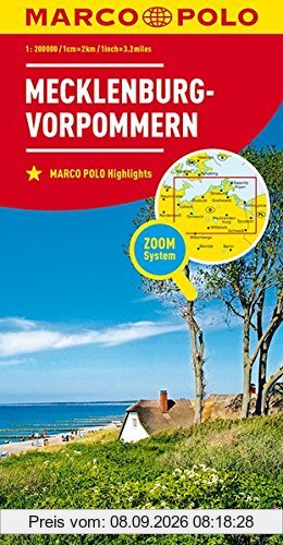 MARCO POLO Karte Deutschland Blatt 2 Mecklenburg-Vorpommern 1:200 000 (MARCO POLO Karte 1:200000)