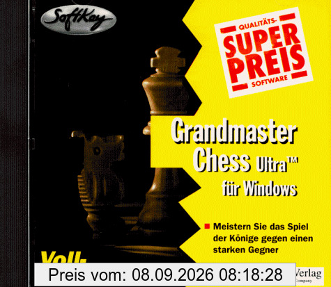 Superpreis Grandmaster Chess Ultra. CD- ROM für Windows ab 3.1x/95. Meistern Sie das Spiel der Könige gegen einen starken Gegner
