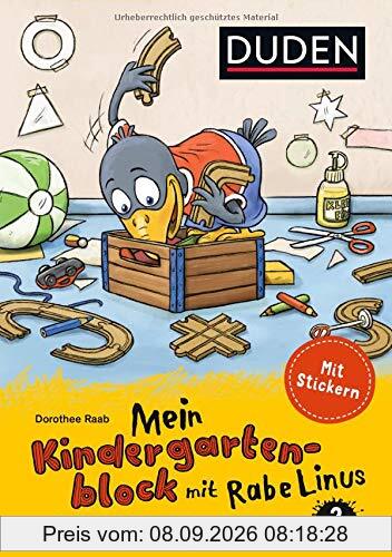 Mein Kindergartenblock mit Rabe Linus (2) Zuordnen, Verbinden, Formen erkennen (Einfach lernen mit Rabe Linus)