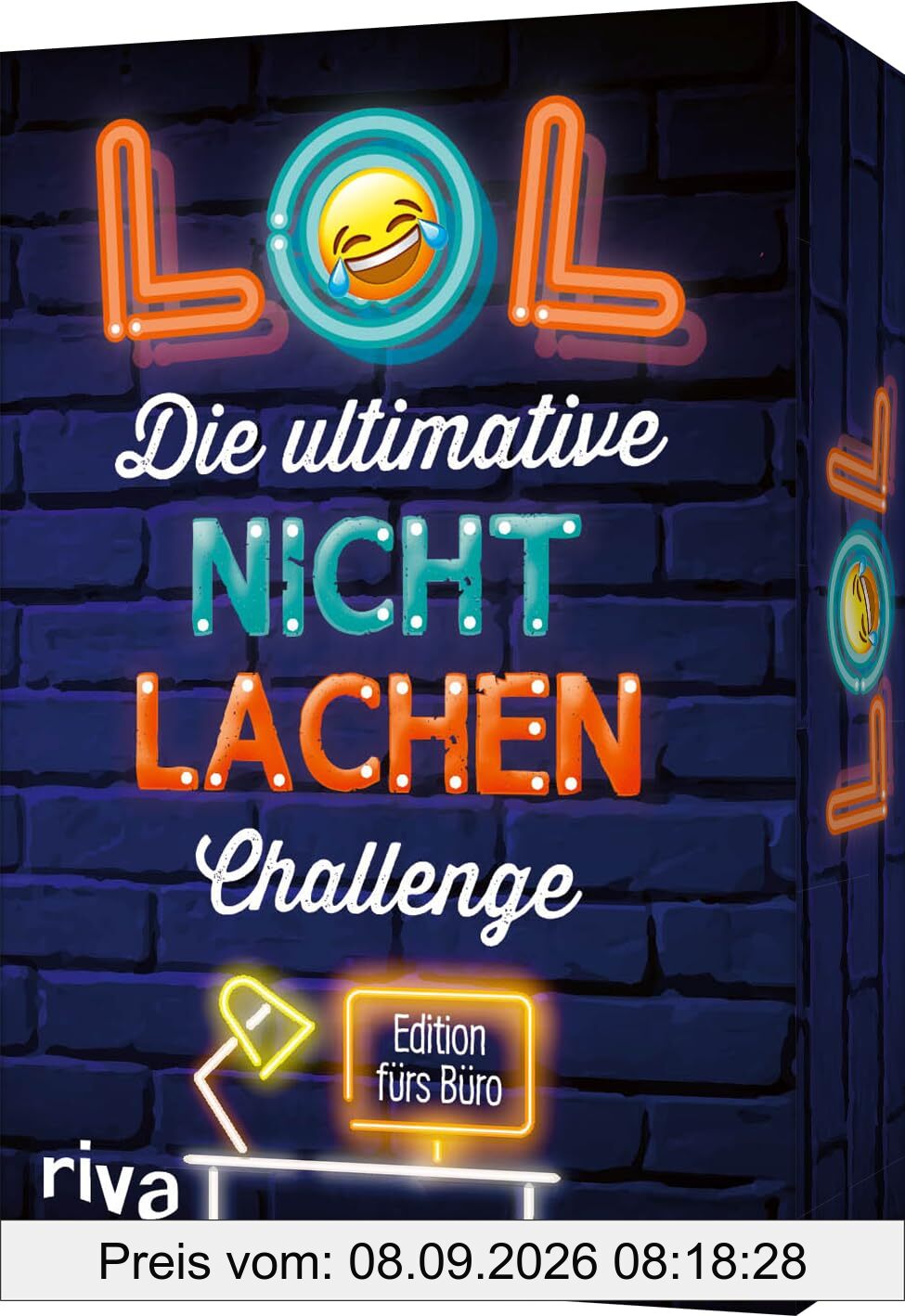 LOL – Die ultimative Nicht-lachen-Challenge – Edition fürs Büro: Mit den besten Witzen, Flachwitzen, Scherzfragen. Partyspiel mit Trinkspielvariante. Tolles Geschenk für Kollegen