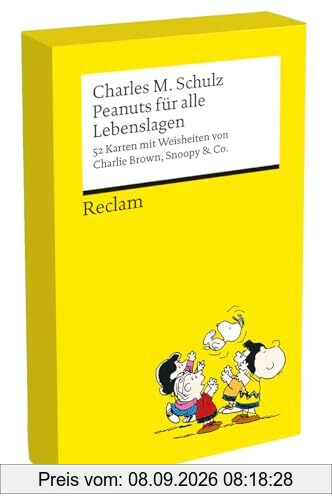 Peanuts für alle Lebenslagen (Kartenbox): 52 Karten in einer handlichen Box | Mit den besten Lebensweisheiten von Charlie Brown, Snoopy & Co.