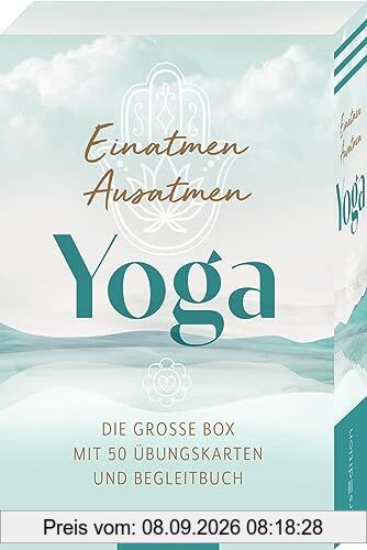 Einatmen. Ausatmen. Yoga.: Die große Box mit 50 Übungskarten und Begleitbuch | Hochwertige Kartenbox mit Yogaübungen und Wissen für Anfänger und Fortgeschrittene
