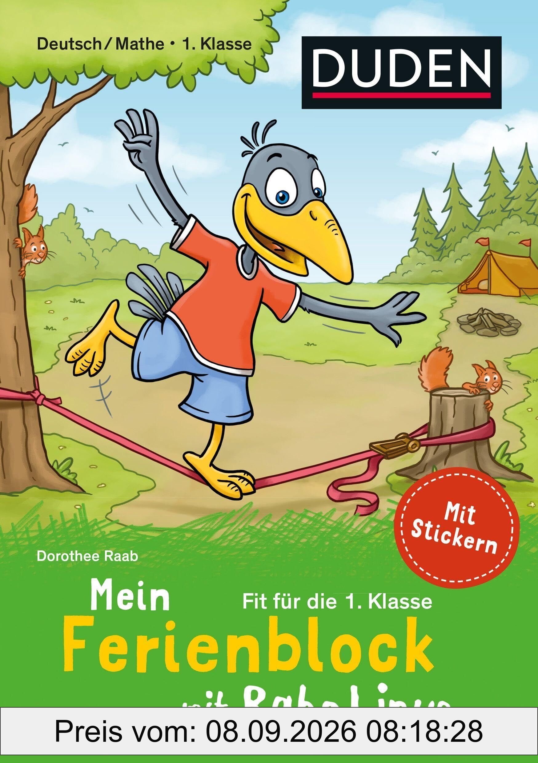 Mein Ferienblock mit Rabe Linus - Fit für die 1. Klasse