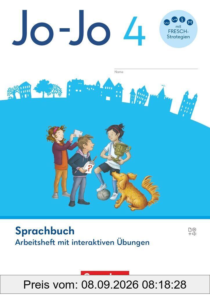 Jo-Jo Sprachbuch 4. Schuljahr - Allgemeine Ausgabe 2024 - Arbeitsheft mit interaktiven Übungen