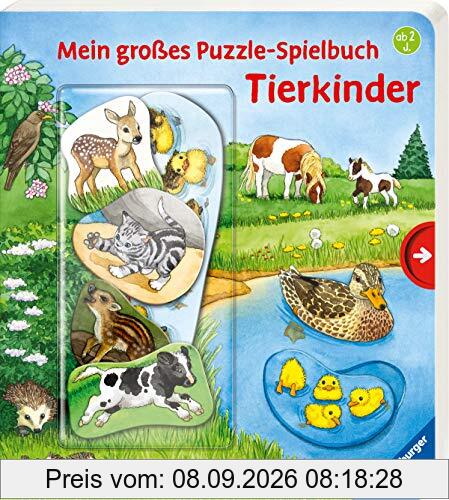 Mein großes Puzzle-Spielbuch: Tierkinder