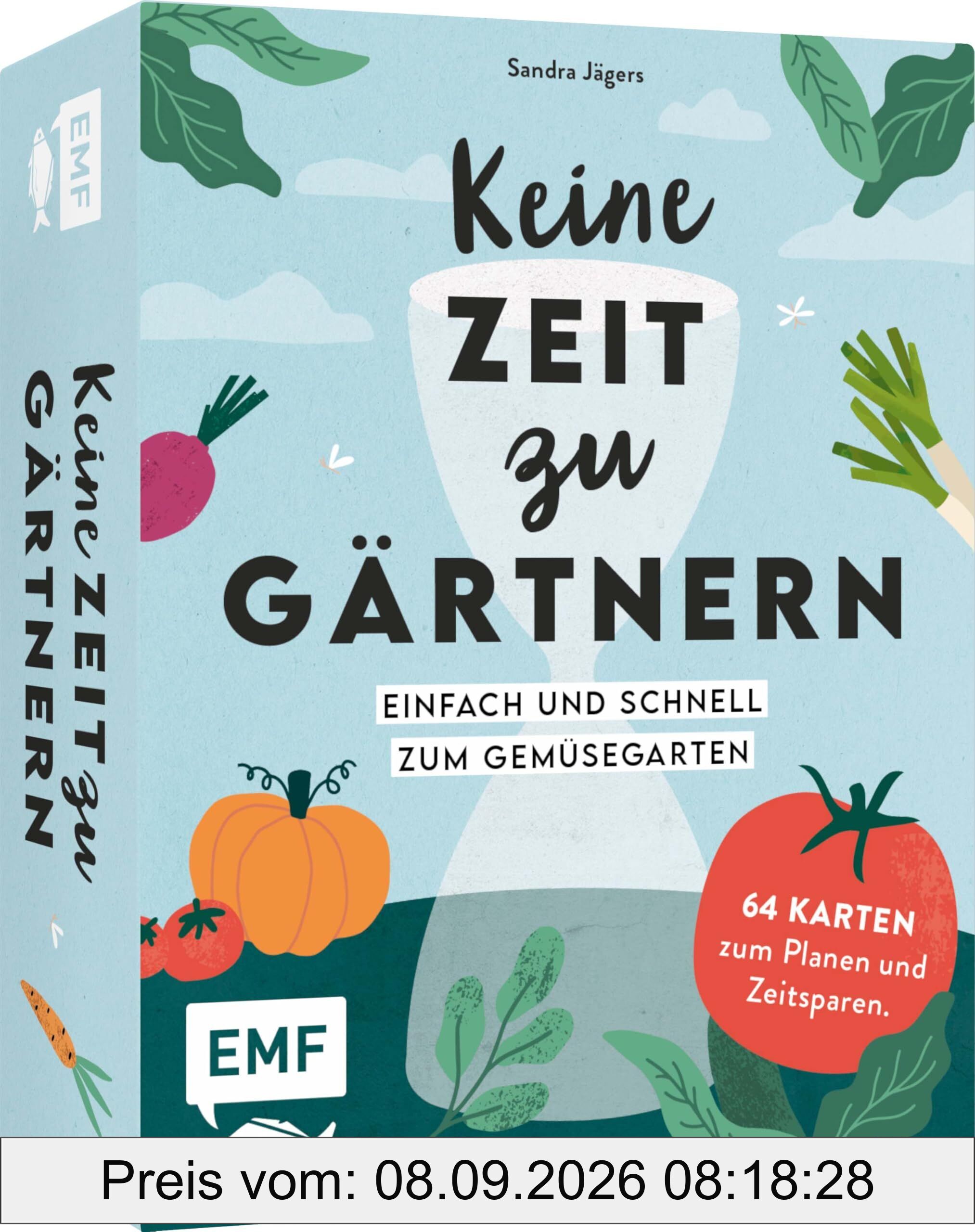 Kartenset: Keine Zeit zu gärtnern - 64 Karten - Einfach und schnell zum Gemüsegarten