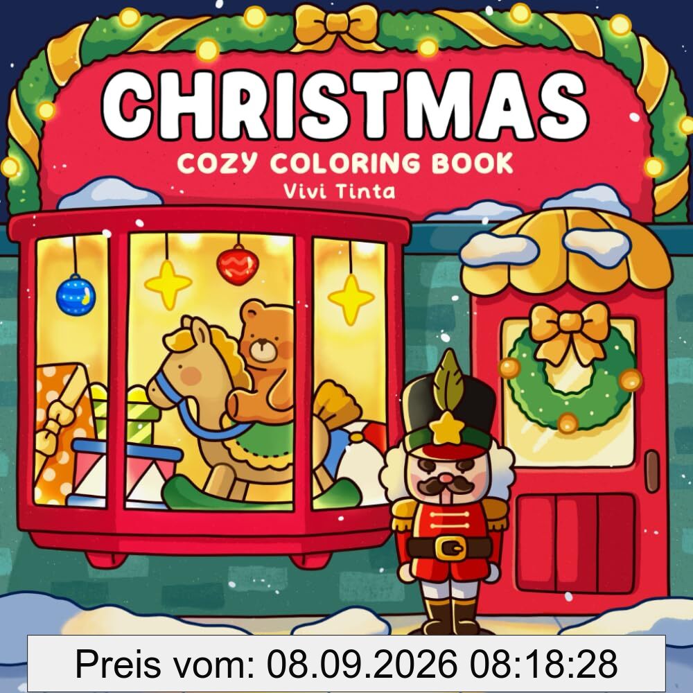 Christmas: Cozy Coloring Book for Adults & Teens Featuring Festive Holiday Winter Scenes