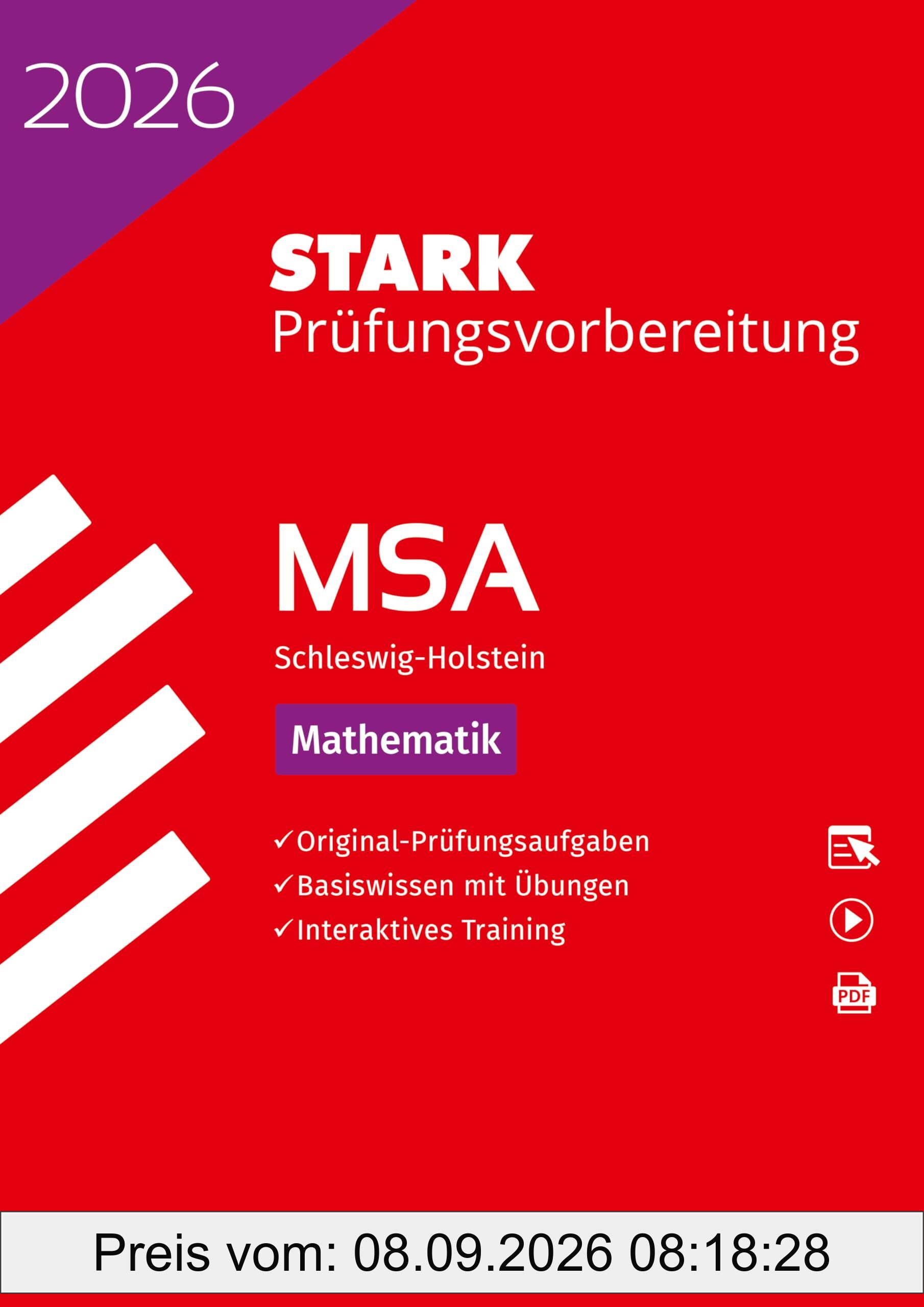 STARK Mathematik - MSA 2026 Schleswig-Holstein - Prüfungsvorbereitung (Abschlussprüfungen)