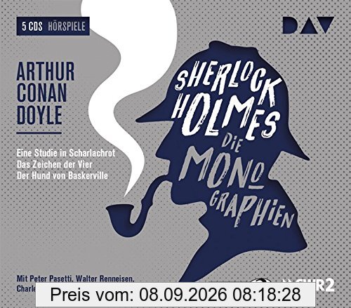 Sherlock Holmes 1 - Die Monographien: Hörspiele mit Peter Pasetti, Walter Renneisen, Charles Wirths u.v.a. (5 CDs)